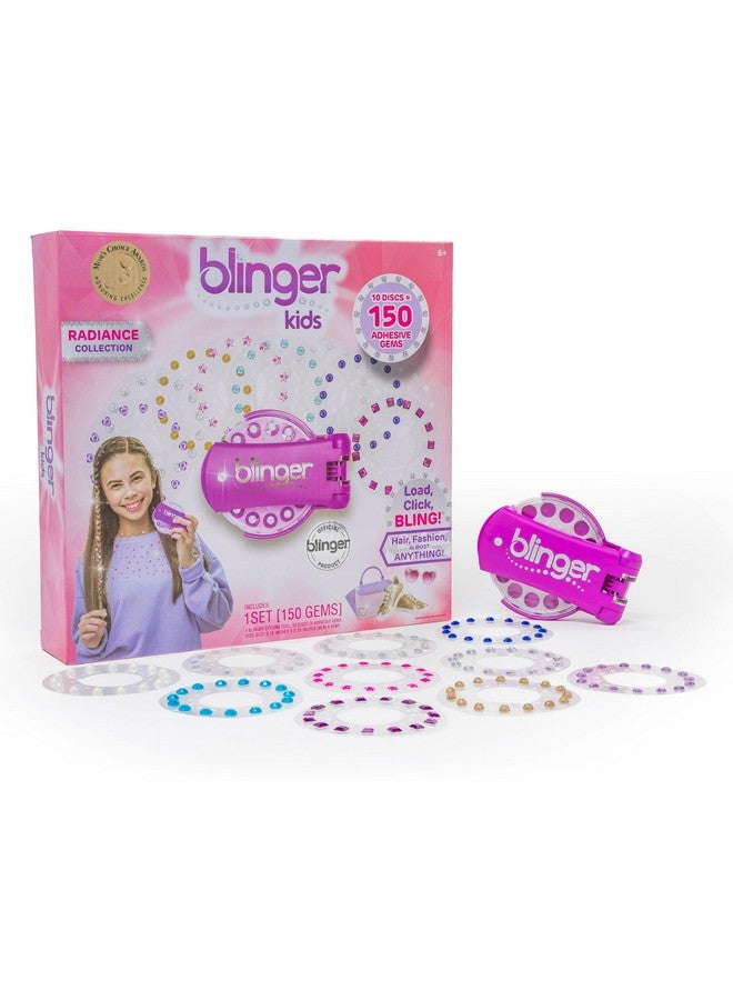 Blinger Radiance Collection Starter Kit 150 Rhinestones Hair Styling Tool Hairsafe Bling In Brush Out - Image 2
