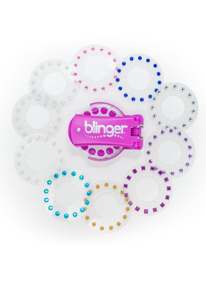 Blinger Radiance Collection Starter Kit 150 Rhinestones Hair Styling Tool Hairsafe Bling In Brush Out - Image 3