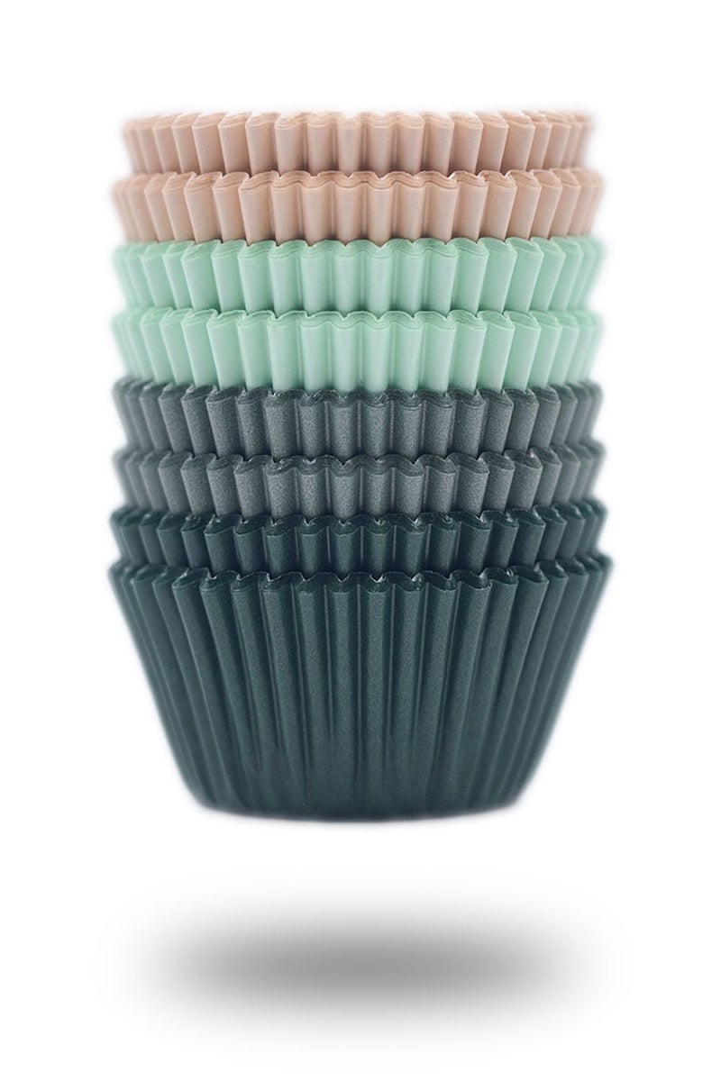 Bake Choice Cupcake Liners 200 Pcs Paper Muffin Cups Standard Cupcake Wrappers Cup Cake Paper Cup Food Grade Paper Cupcake Liners Greaseproof Parchment Muffin Liners Calyx Series