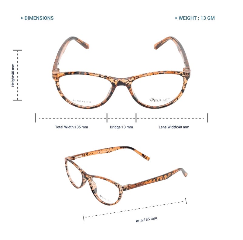 Lens + Lensplus Cateye Shape TR Full Rim Eyeglasses with Lightweight Unisex Eyewear for Men & Women | Stylish Computer & Daily Use Frame - Image 4