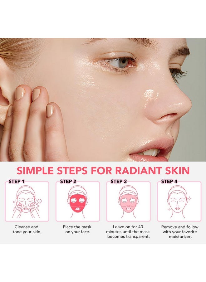 Frovetani Bio-Collagen Real Deep Mask, Collagen Face Mask, Hydrating Overnight Hydrogel Mask, Collagen Mask for Women, Pore Minimizing, Elasticity Improvement, Improve Elasticity and Wrinkle Face Mask 34g x8ea  - Image 4