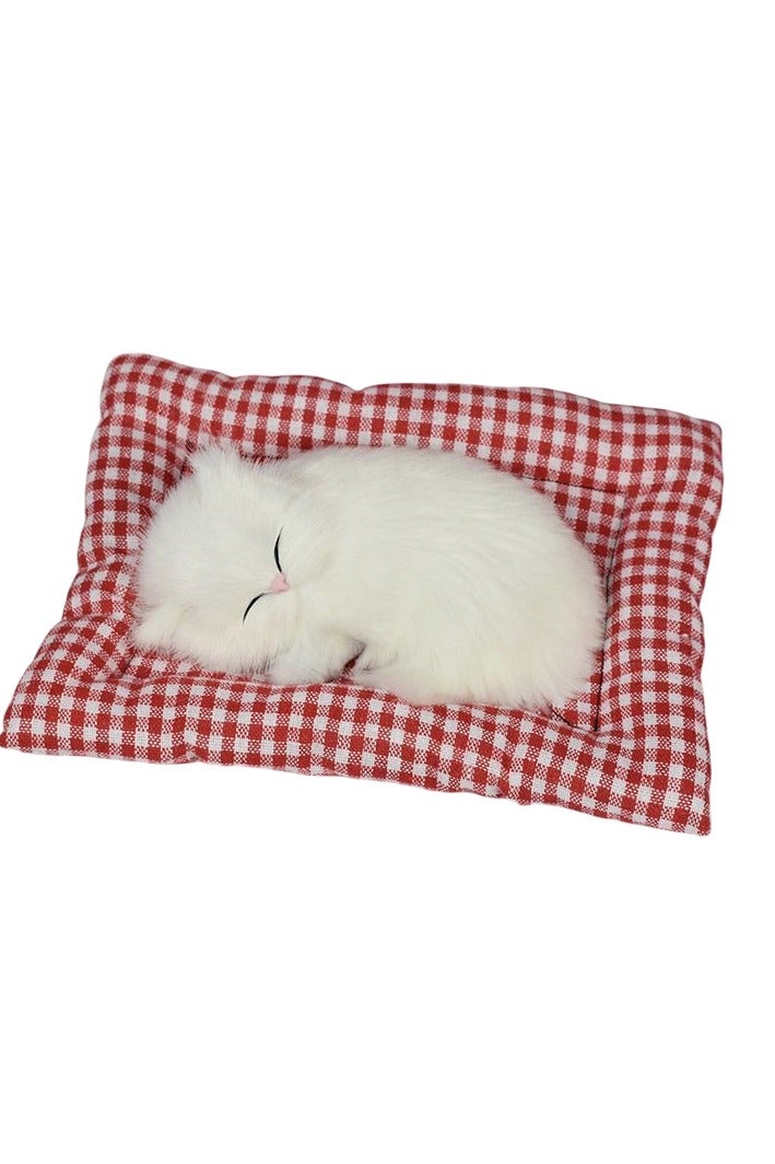 A.M Display Mold Sleeping Cat Design Purifying Air Plastic Cartoon Simulation Animal Model for Car - Image 1