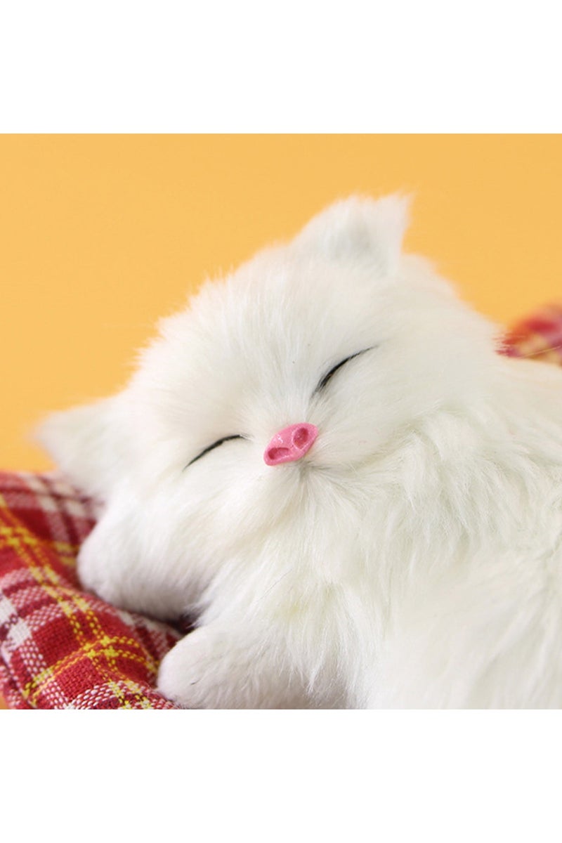 A.M Display Mold Sleeping Cat Design Purifying Air Plastic Cartoon Simulation Animal Model for Car - Image 3