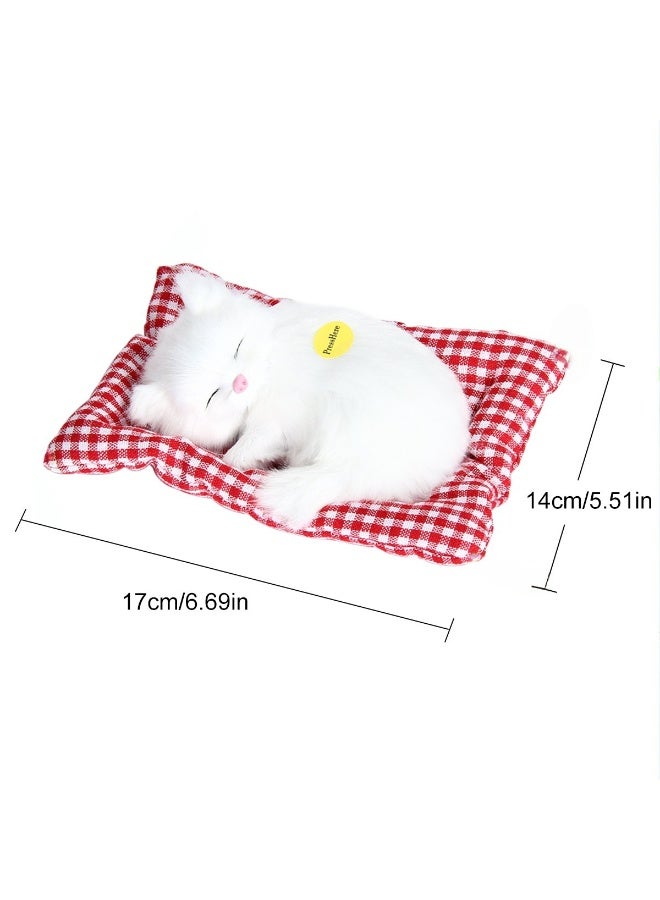 A.M Display Mold Sleeping Cat Design Purifying Air Plastic Cartoon Simulation Animal Model for Car - Image 4