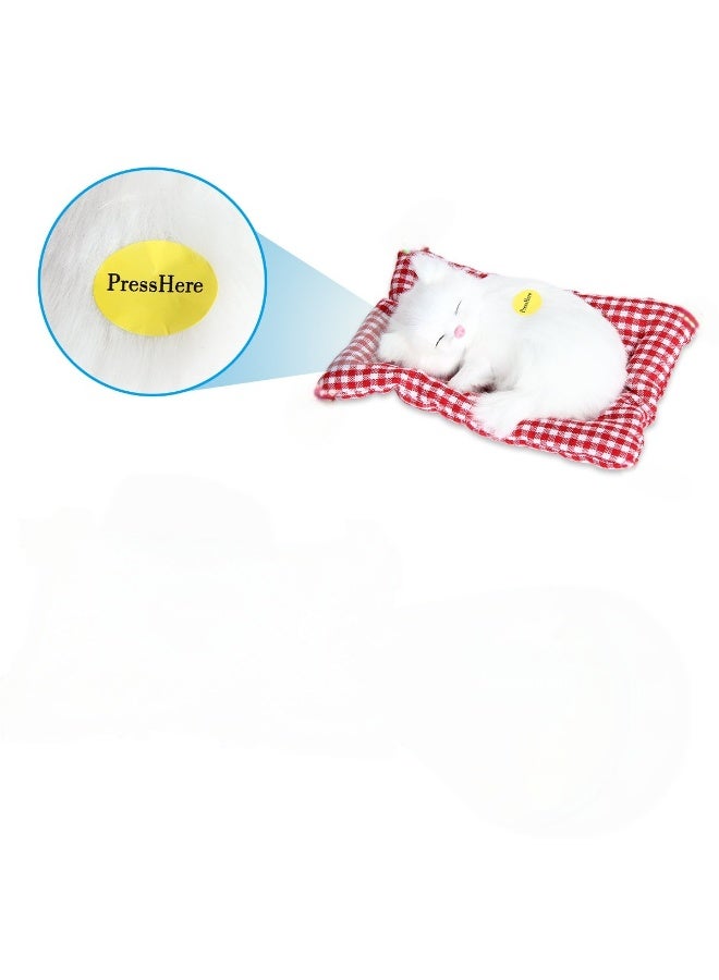 A.M Display Mold Sleeping Cat Design Purifying Air Plastic Cartoon Simulation Animal Model for Car - Image 5