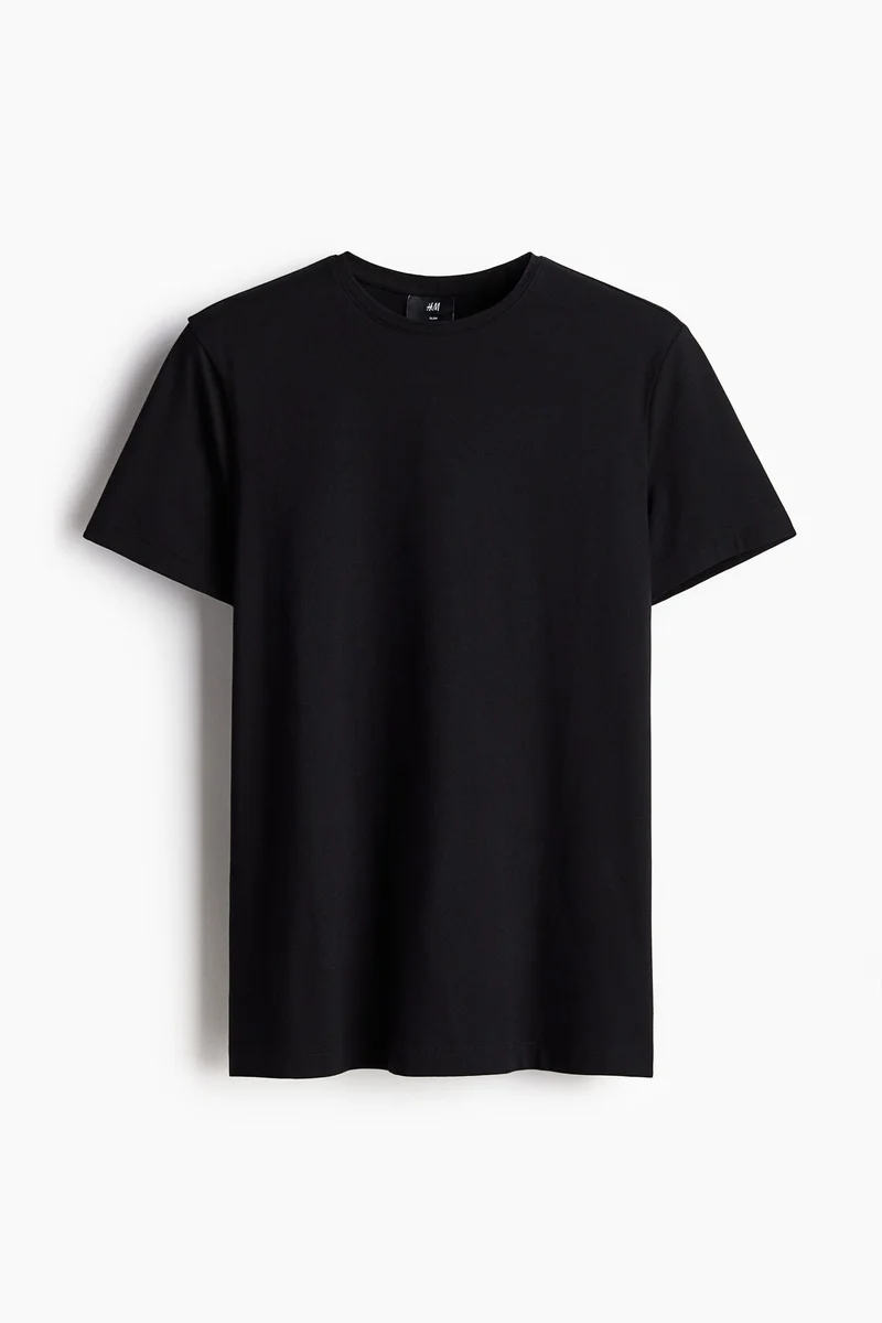 H&M  Round-neck T-shirt Slim fit for Men | Best Price UAE