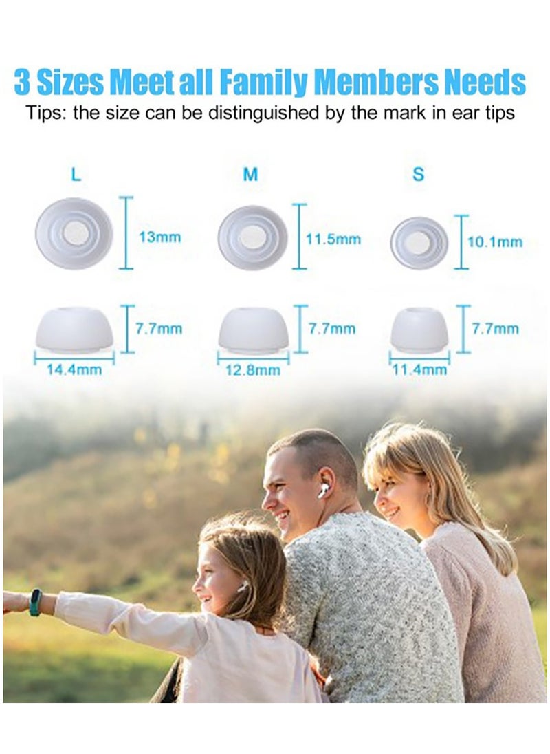 Generic - 12 Pieces Silicone Ear Buds Compatible with AirPods Pro and AirPods Pro 2, Replacement Ear Buds with Portable Storage Box - Image 1