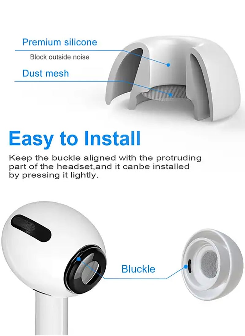 Generic - 12 Pieces Silicone Ear Buds Compatible with AirPods Pro and AirPods Pro 2, Replacement Ear Buds with Portable Storage Box - Image 1