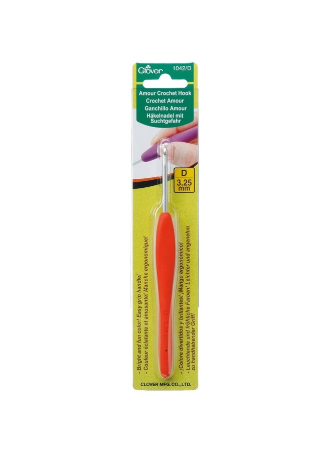 Clover 1042 D Orange Amour Crochet H Size D 325Mm