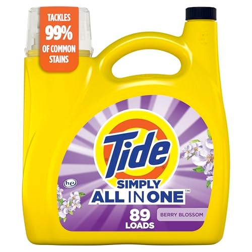 Tide Simply Clean Fresh Liquid Laundry Detergent Berry Blossom Scent 89 loads 117 fl oz Packaging May vary