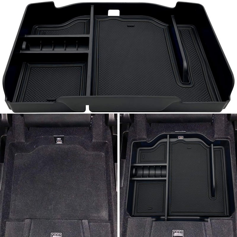 EVTIME Center Console Organizer fit for Dodge RAM 1500 2500 3500 2024 2023 2022 2021 2020 2019 Accessories Interior Storage Box Armrest Storage Tray (Black) - Image 1
