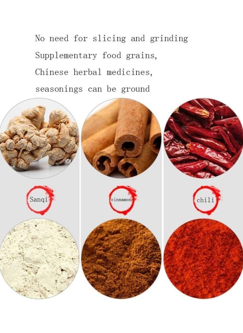 LETWOO - LETWOO 3500G Commercial Home Large Capacity Crusher Grains Dry Grinding Machine Stainless Steel High Power Spice Herb Medicine Mill Fine Grinding Broken Powder Machine for Household - Image 1