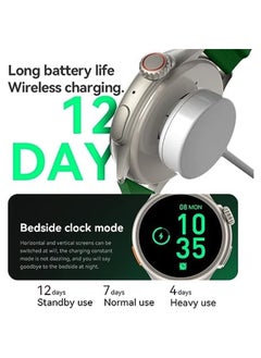 Generic HW3 Ultra MAXs 1.52 Screen Smartwatch 90+ Sport Mode For Men and Women Sport Fitness Original Watches For IOS Androids Phone Call Smartwatch (Green)  - Image 4