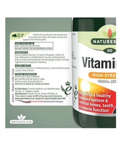 Natures Aid Vitamin D3 1000iu (25ug), 90 Tablets  - Image 2