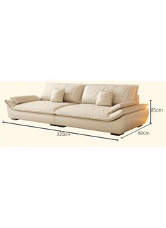 Modern Flannel Upholstery Sofa with Pillow Top Arm and Solid Beige Color - pzsku/Z21074ACD19BA32D18415Z/45/_/1725442893/38922138-47a5-4d53-b0dc-dc5e49d1fd79