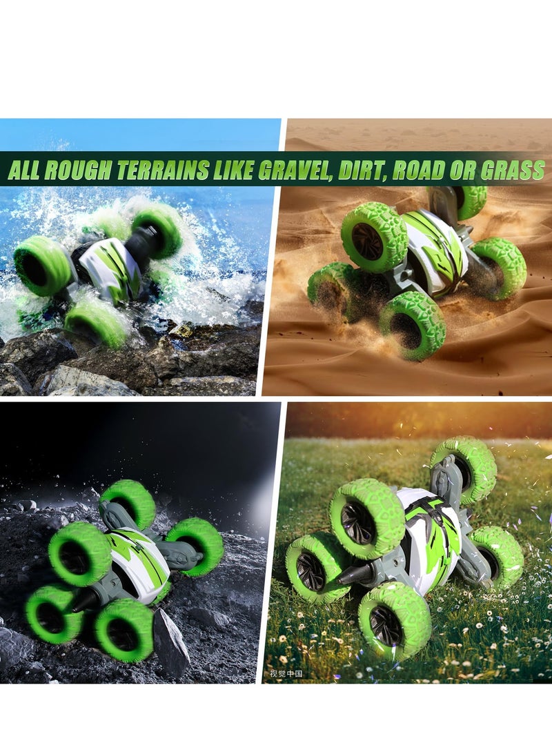 SYOSI 2024 Upgraded RC Car Toys Waterproof Tri Wheeler 360 Degree Spin Stunt Double Sided Driving Rechargeable Remote Control Toys for Boys Girls Age 3-14 2.4Ghz Outdoor Toys Car for Kids Birthday Gifts  - Image 5