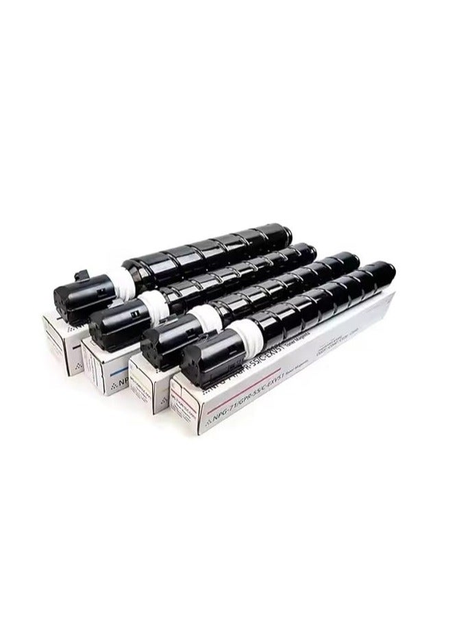 Terabyte خزان حبر عالي الإنتاج C-EXV 51 كامل متوافق مع طابعة كانون IMAGERUNNER ADVANCE C5535 5535I C5540I C5550I C5560I (C-EXV 51، أسود، سيان، أصفر، ماجنتا) - Image 2