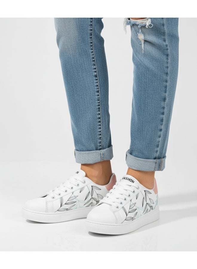 سنيكرز حريمي كاجوال أنيق بتصميم عصري بسيط - مزود بنعل مريح - Image 2