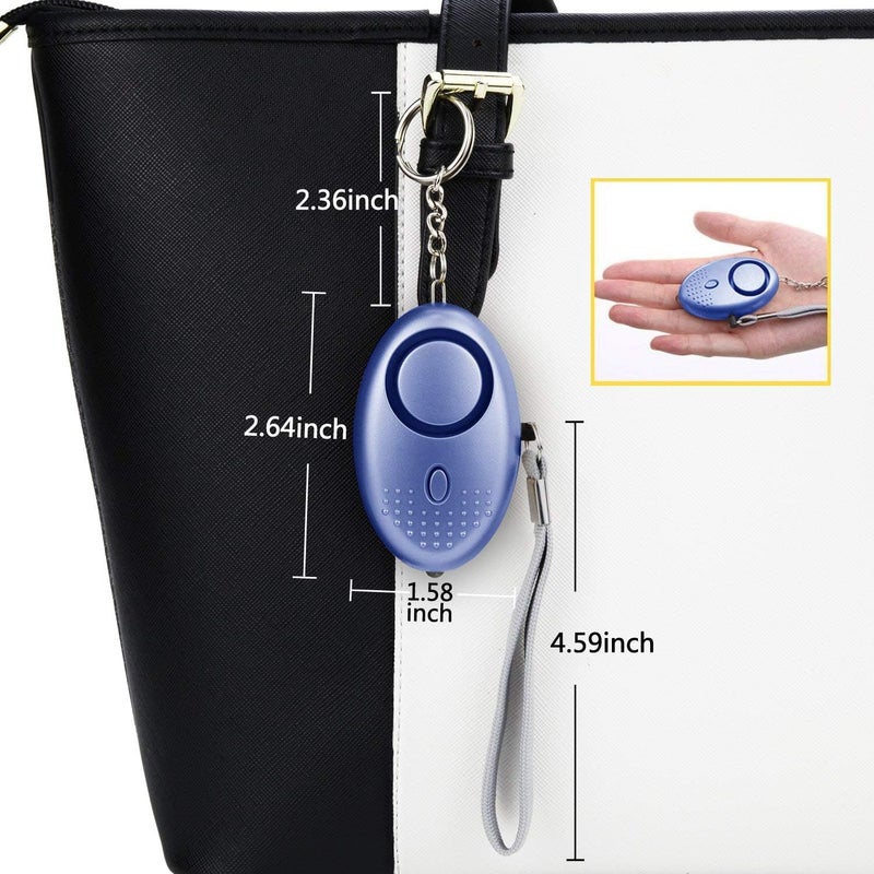 Taiker Personal Alarm for Women, 5 Pack 140DB Emergency Self-Defense Security Alarm Keychain with LED Light for Women Kids and Elders - Image 3