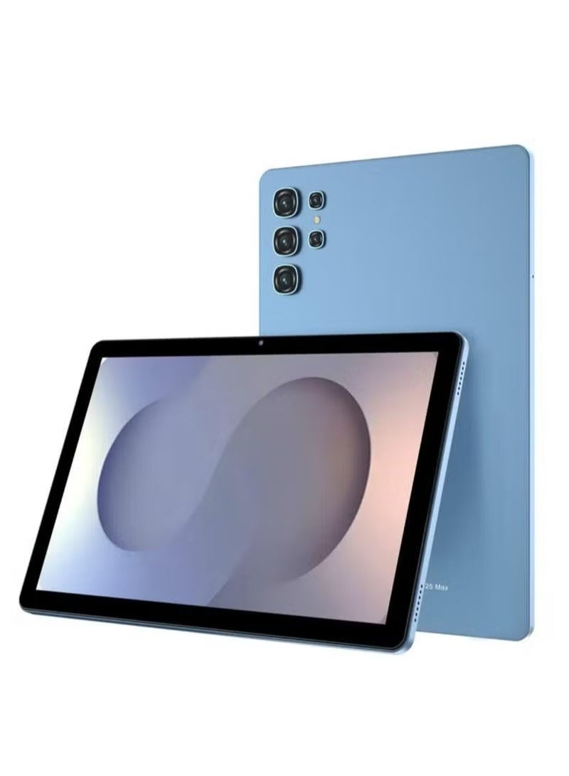 AirTab U25 Max Smart Tablet 10.1 Inch FHD Display, 16GB RAM 1TB ROM, 10000mAh Battery, Dual SIM, Wi-Fi, Fast Charging, Wireless Arabic Keyboard, High Performance, Blue Android Tablet - Image 1