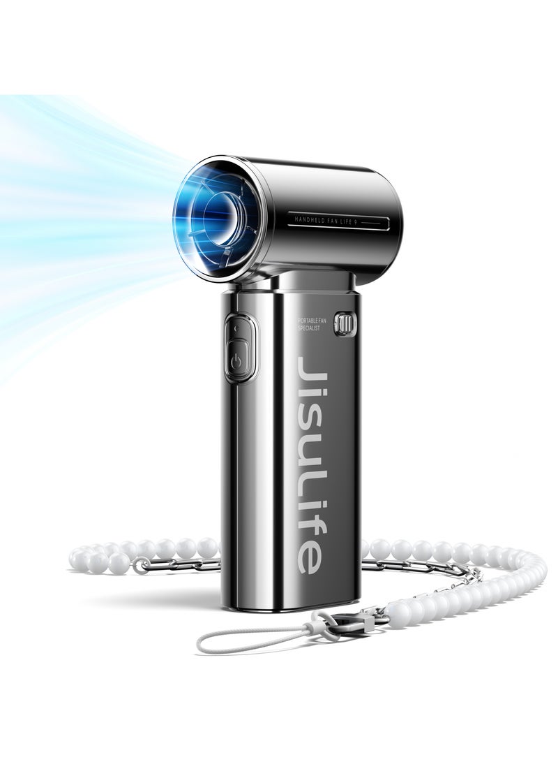 Jisulife - Handheld Fan Life 9 ( 5000mAh ) - Chrome - Image 1