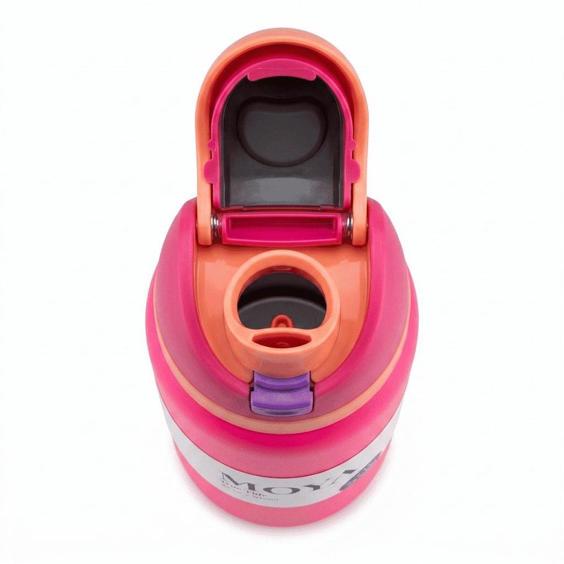 Moya "True Tide"  32oz Insulated Sustainable Water Bottle Hot Pink - Image 4