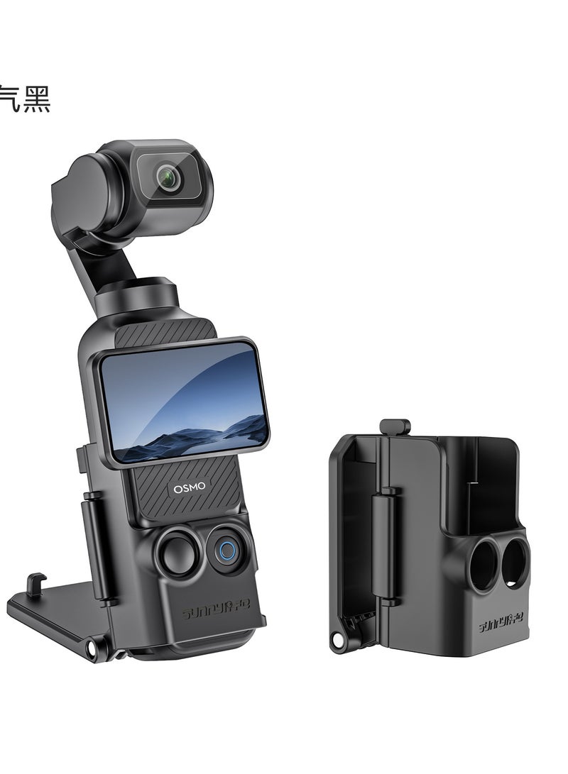 SUNNY LIFE Dedicated Magnetic Mount Stand Compatible with DJI Osmo Pocket 3, Upgraded Pocket3 Accessories Adapter Clamp Magnet Suction Case Holder on Desktop, Vertical Surface, 180° Adjustable Handle, WITH 2 Lens Protector + 2 LCD Screen Protector  - Image 2