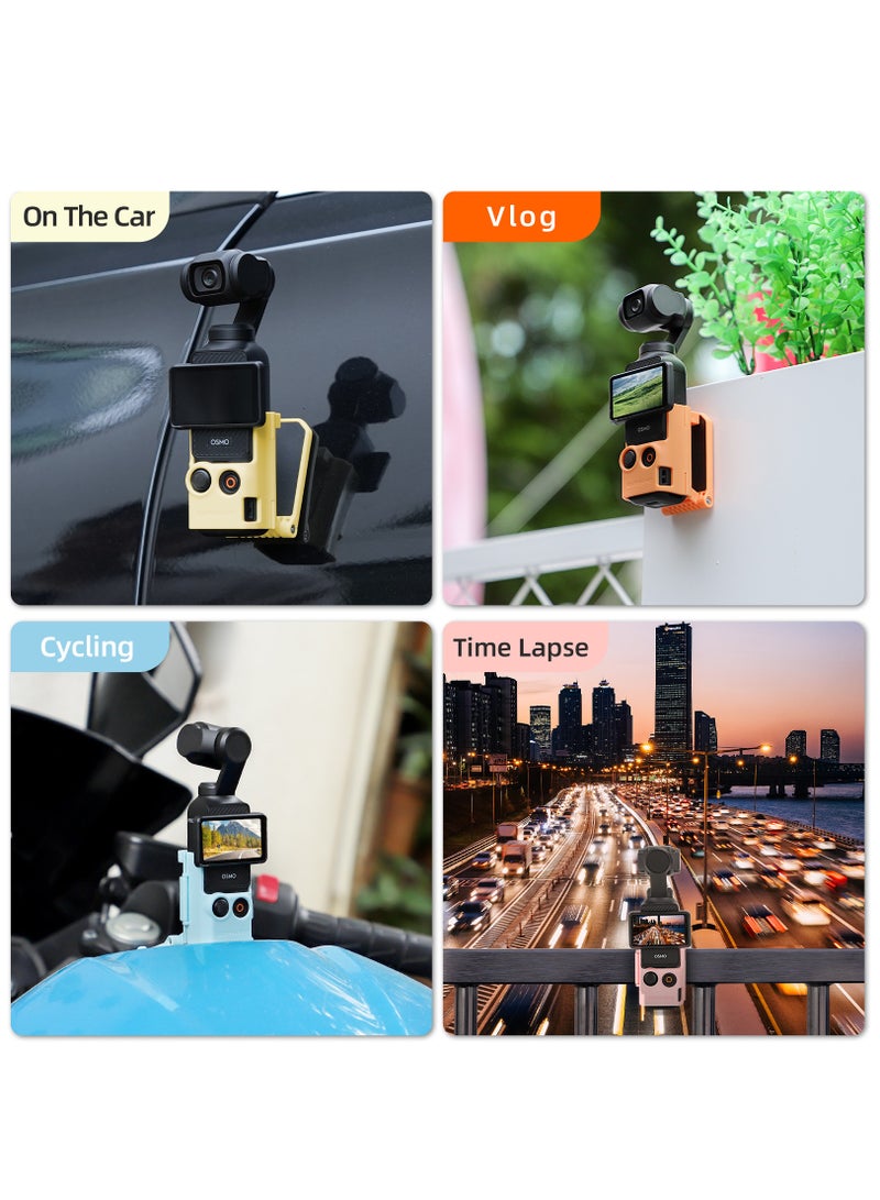 SUNNY LIFE Dedicated Magnetic Mount Stand Compatible with DJI Osmo Pocket 3, Upgraded Pocket3 Accessories Adapter Clamp Magnet Suction Case Holder on Desktop, Vertical Surface, 180° Adjustable Handle, WITH 2 Lens Protector + 2 LCD Screen Protector  - Image 3