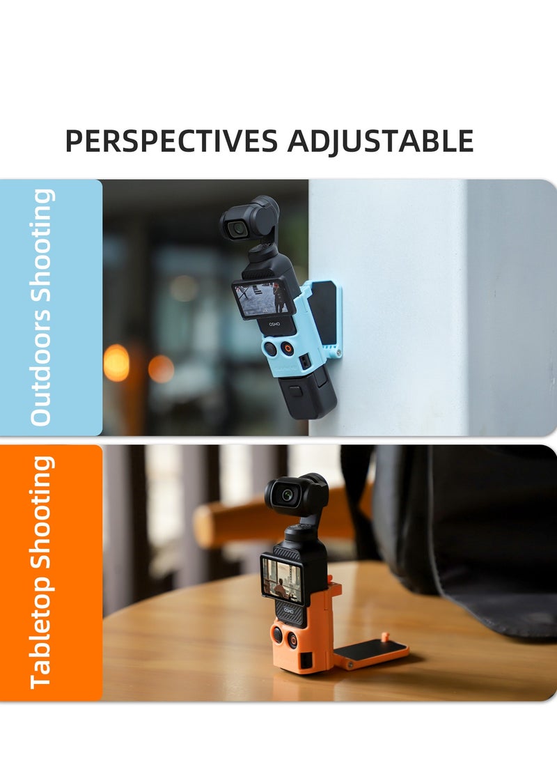 SUNNY LIFE Dedicated Magnetic Mount Stand Compatible with DJI Osmo Pocket 3, Upgraded Pocket3 Accessories Adapter Clamp Magnet Suction Case Holder on Desktop, Vertical Surface, 180° Adjustable Handle, WITH 2 Lens Protector + 2 LCD Screen Protector  - Image 5
