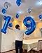 IWERP 40 Inch Navy Blue 1 Balloon for First Birthday Blue One 1st Number Balloon Birthday Decorations for Boy Man Toddler Baby 10th 21st Giant Number 1 Balloon - Image 2