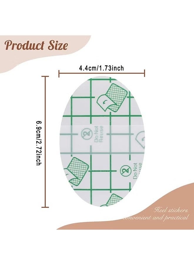 Generic Invisible Heel Protectors Shoe Sticker 50Pcs Anti-wear Foot Care Protection Pad Ultra-Thin Transparent Self-Adhesive Heel Protect Sticker Protect Skin From Rubbing Heel Anti Slips Blister - Image 2