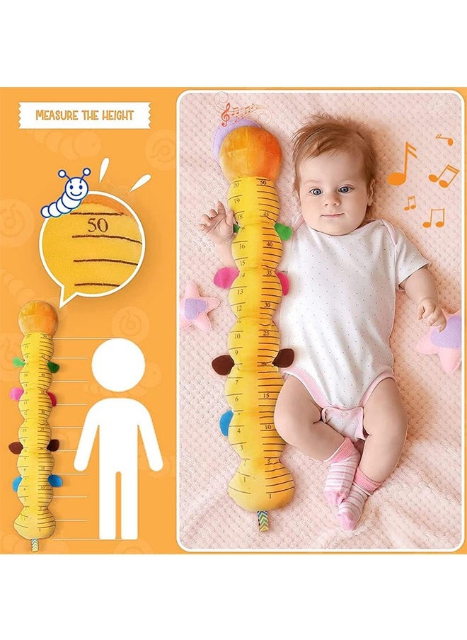 Garlo Infant Baby Musical Stuffed Animal Activity Soft Toys with Multi-Sensory Crinkle, Rattle and Textures, for Tummy Time Newborn 0-3-6-12 Months Boys, Girls, Caterpillar  - Image 2