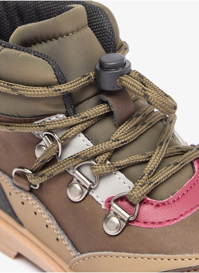 Lee Cooper Boys' Panelled Low Ankle Boots with Adjustable Cord Lock Closure  - Image 5