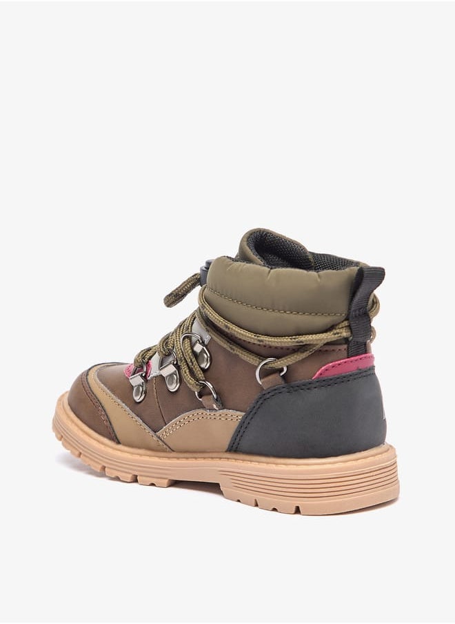 Lee Cooper Boys' Panelled Low Ankle Boots with Adjustable Cord Lock Closure  - Image 2