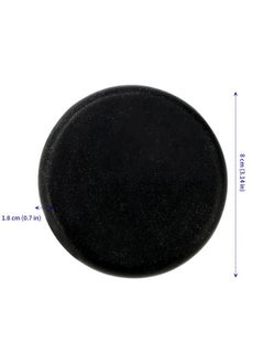 SOUJAP 16 Pack 3.15 Inch Basalt Massage Stones, Large Massage Hot Round Stones, Black Essential Basalt Rocks for Massage Therapy, Relaxation, Home Spa  - Image 2