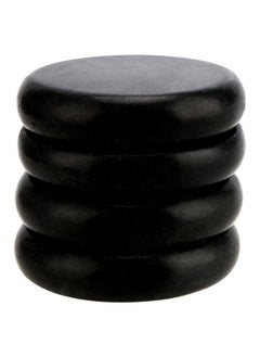 SOUJAP 16 Pack 3.15 Inch Basalt Massage Stones, Large Massage Hot Round Stones, Black Essential Basalt Rocks for Massage Therapy, Relaxation, Home Spa  - Image 3