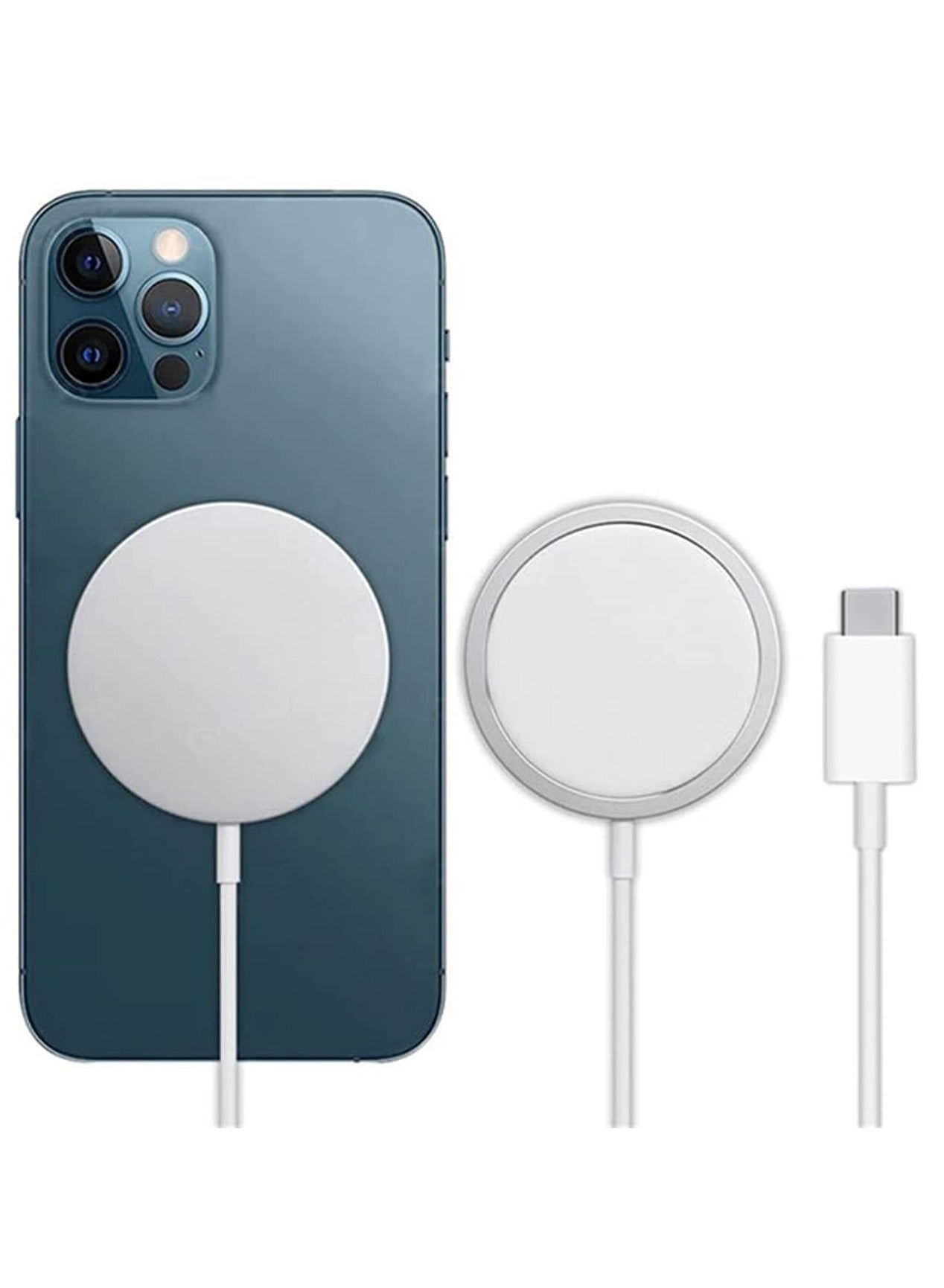 Mag Magnetic Wireless Charger Charging Mini Station Charger for iPhone16/16Plus/16Pro /16 Pro Max/15//14/13/12/for Samsung S25/S22/S23/S22/S21/for AirPods Pro 2