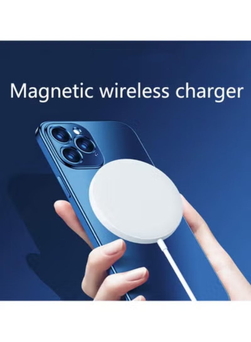 Mag Magnetic Wireless Charger Charging Mini Station Charger for iPhone16/16Plus/16Pro /16 Pro Max/15//14/13/12/for Samsung S25/S22/S23/S22/S21/for AirPods Pro 2 - Image 3