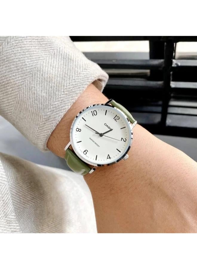كاسيو ساعة تناظرية من الفولاذ المقاوم للصدأ MTP-VT03L-7BDF - Image 2