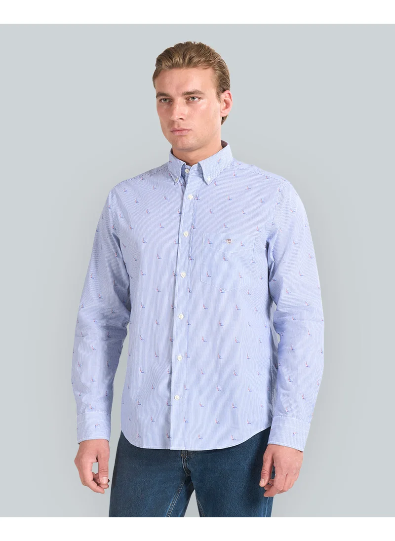 غانت Regular Fit Sailing Fil Coupé Shirt