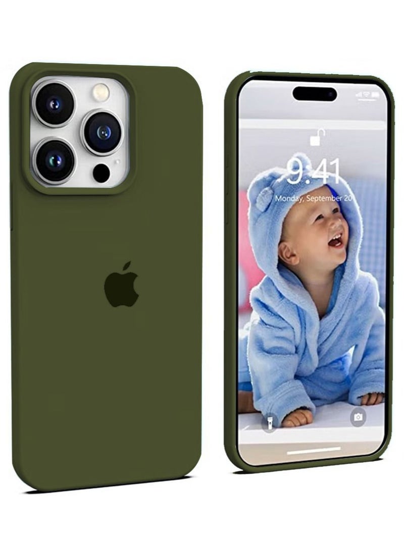 iPhone 15 Pro Max Mobile Case Cover with Soft Liquid Silicone Protection Anti-Scratch Shockproof Accessories Slim Protective Back Cover with Comfortable Hold Touch Feeling and Anti-fingerprint  - Image 1