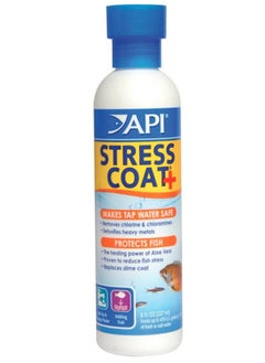 API API Fish Room Essential Bundle 8oz. Includes Auqa Essential 8oz, Stress Coat 8oz, Stress Zyme 8oz, 5in1 Aquarium Test Strips and Handheld Algae Scrubbing Pad for Glass Aquariums.  - Image 3