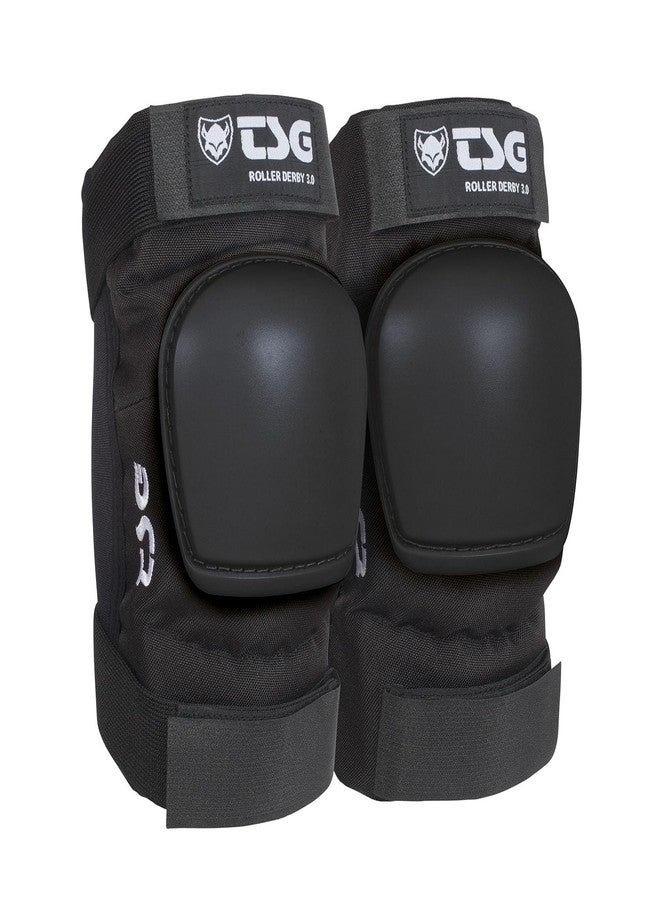 TSG Elbow Pads 3.0 for Roller Derby, Skateboard, Hardshell, EVA Foam, Impact Protection, Tear Resistant Nylon, Certified, Secure Fit, Velcro Strap, Ergonomic, Slim Profile, Anti Slip, Swiss Design - Image 1