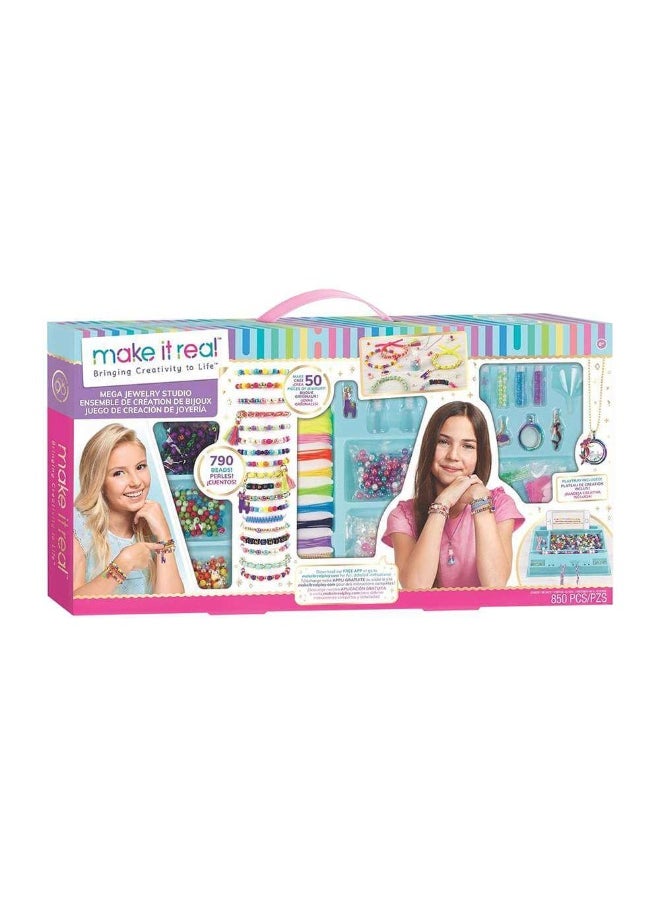 Make It Real Mega Jewelry Studio Set Diy Kit (850 Pieces)  - Image 1