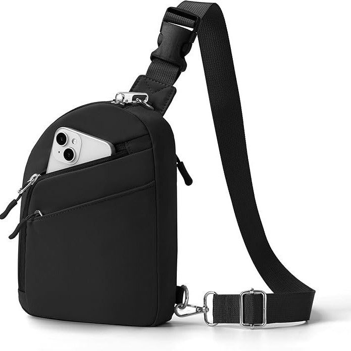 Unisex Anti-Theft Crossbody Sling Bag Small Waist Pack for Travel Sports Hiking - Image 1