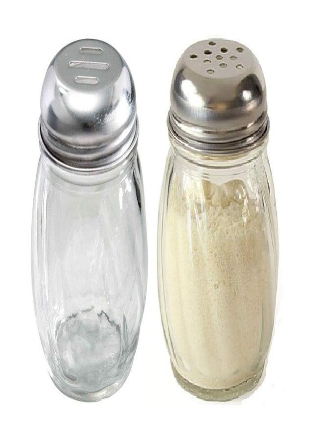 Touchcart Oregano & Chilli Flakes Dispenser Set of 2 Clear Plastic Spice Shakers with Stainless Steel Perforated Slotted Caps, Airtight Kitchen Jar Dispensers for Salt, Pepper, Seasoning, Condiments - Image 5