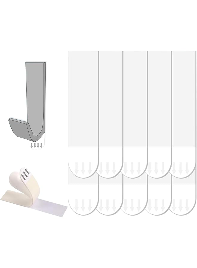 PROMASS promass Picture Hanging Strips - 10 Strips/Pack Heavy Duty Picture Hanging Strips - Non-destructive adhesive strips for walls, posters, picture frames, easy to remove, tool-less wall hanging strips  - Image 1