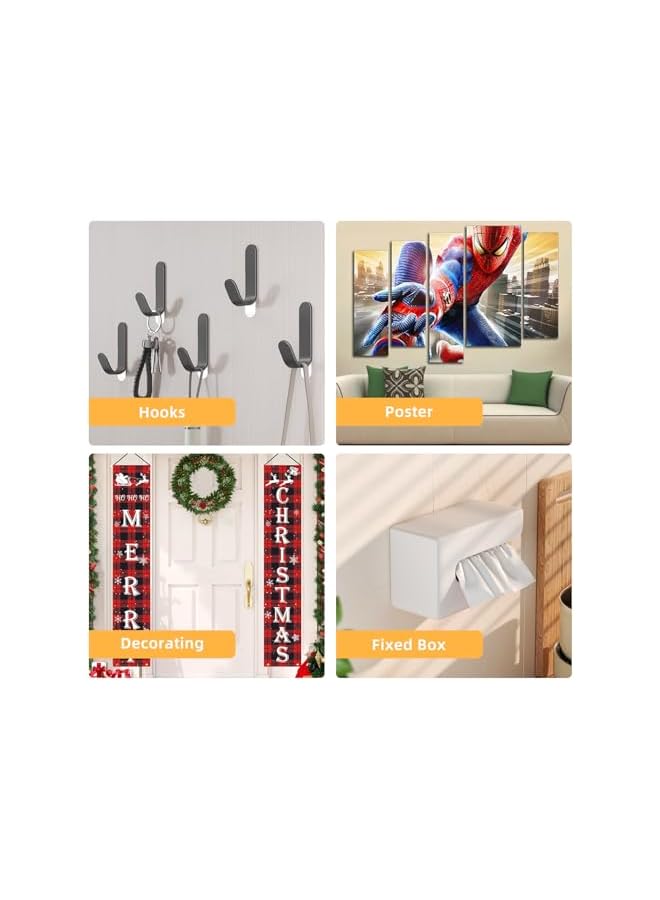 PROMASS promass Picture Hanging Strips - 10 Strips/Pack Heavy Duty Picture Hanging Strips - Non-destructive adhesive strips for walls, posters, picture frames, easy to remove, tool-less wall hanging strips  - Image 5