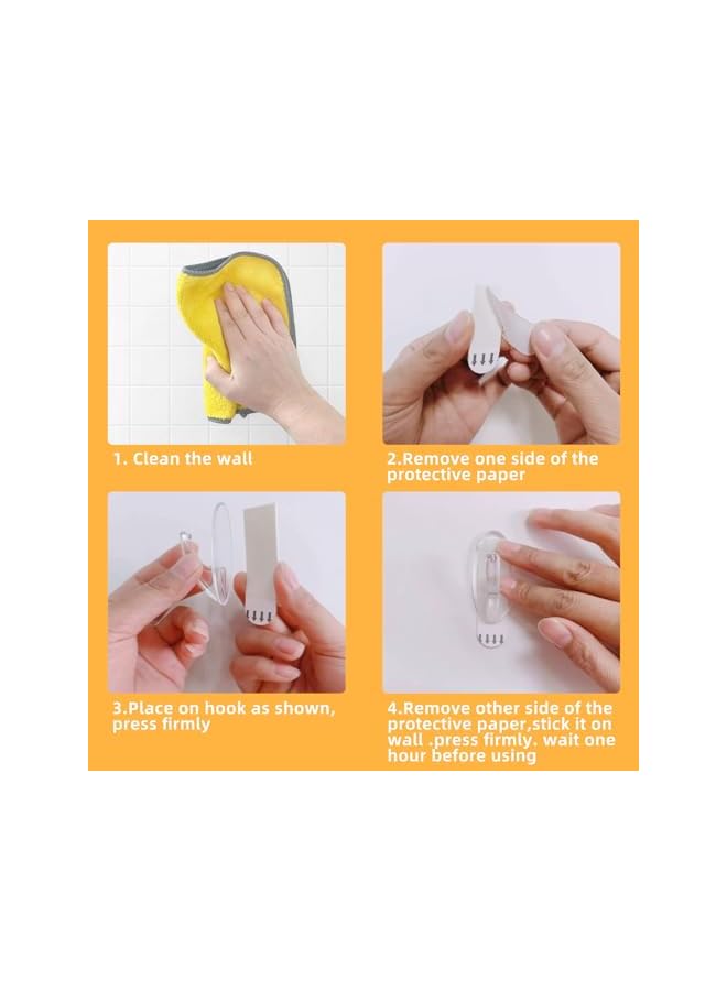 PROMASS promass Picture Hanging Strips - 10 Strips/Pack Heavy Duty Picture Hanging Strips - Non-destructive adhesive strips for walls, posters, picture frames, easy to remove, tool-less wall hanging strips  - Image 4