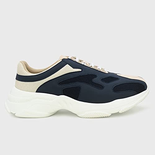 Cruiser Chunky Sneaker for Men | Bold & Trendy Design | Lightweight & Comfortable with Cushioned Insole | Perfect for Streetwear & Casual Outfits_Navy_7 UK - Image 5